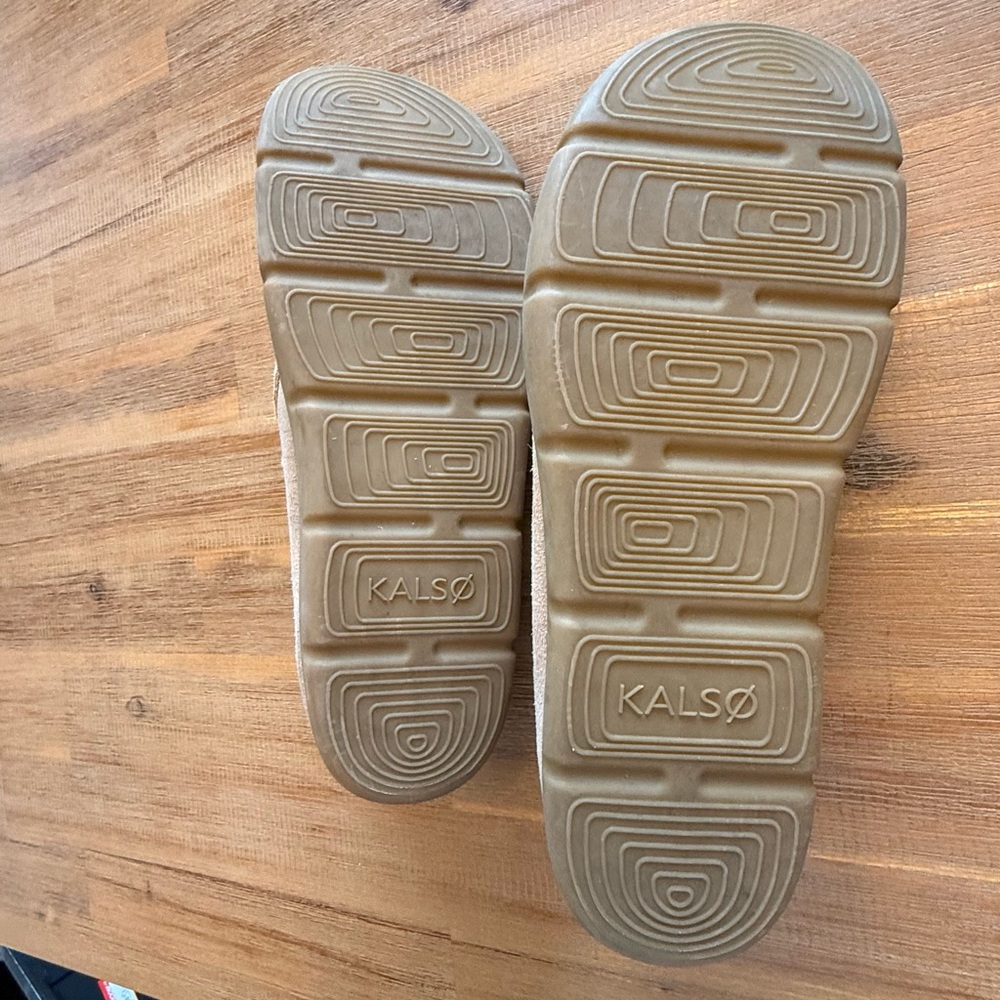 KALSO Earth Shoe Darby Mens Negative Heel in Natural Size 12 Like New Worn 1x - Picture 6 of 10